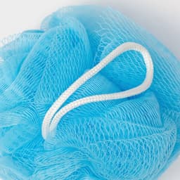 Мочалка для тела Доляна «Шар», 30 г, голубая