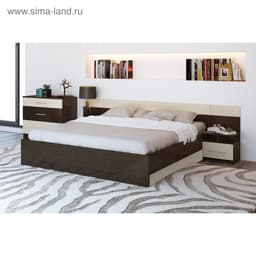 Спальный гарнитур «Леси», комплект 4 предметов, цвет венге/дуб молочный