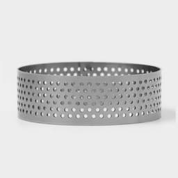 Форма для выпечки тарта Доляна «Круг», d=6 см, перфорированная, серебристая