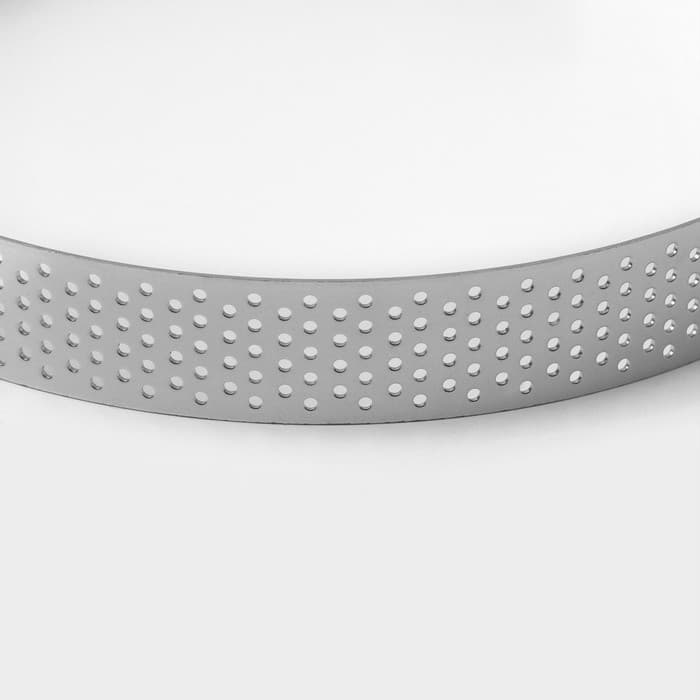 Форма для выпечки тарта Доляна «Круг», d=15 см, перфорированная, серебристая