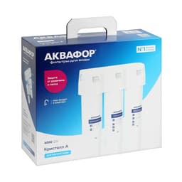 Система для фильтрации воды «Аквафор» Кристалл А, К5/К2/К7, 26×9×35 см, с краном, 2 л/мин