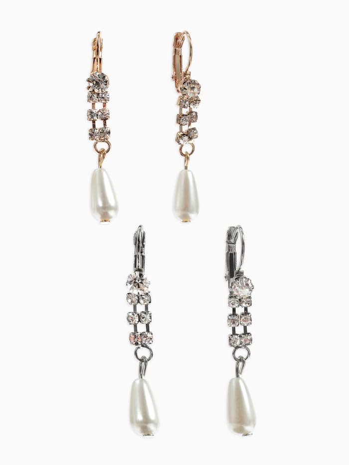 Серьги с жемчугом «Колосок», капля, цвет МИКС