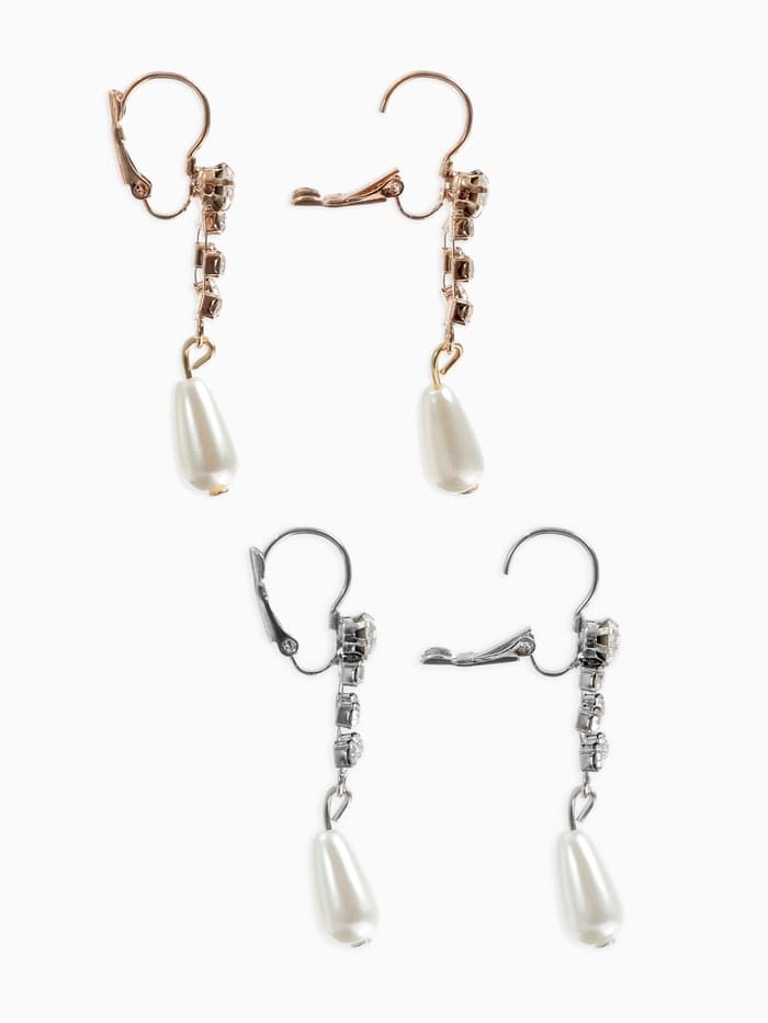 Серьги с жемчугом «Колосок», капля, цвет МИКС