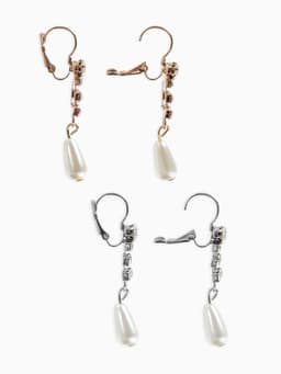 Серьги с жемчугом «Колосок», капля, цвет МИКС