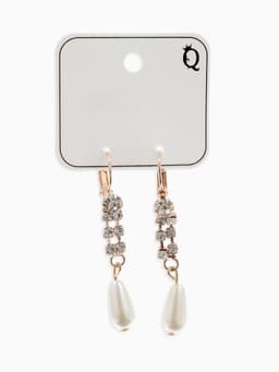 Серьги с жемчугом «Колосок», капля, цвет МИКС