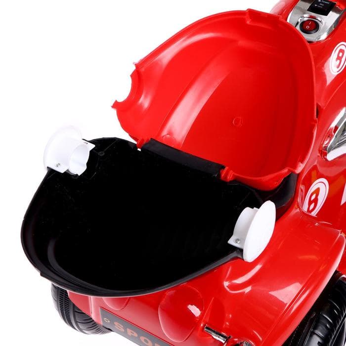 Детский электромобиль «Чоппер», с аккумулятором, световые и звуковые эффекты, цвет красный