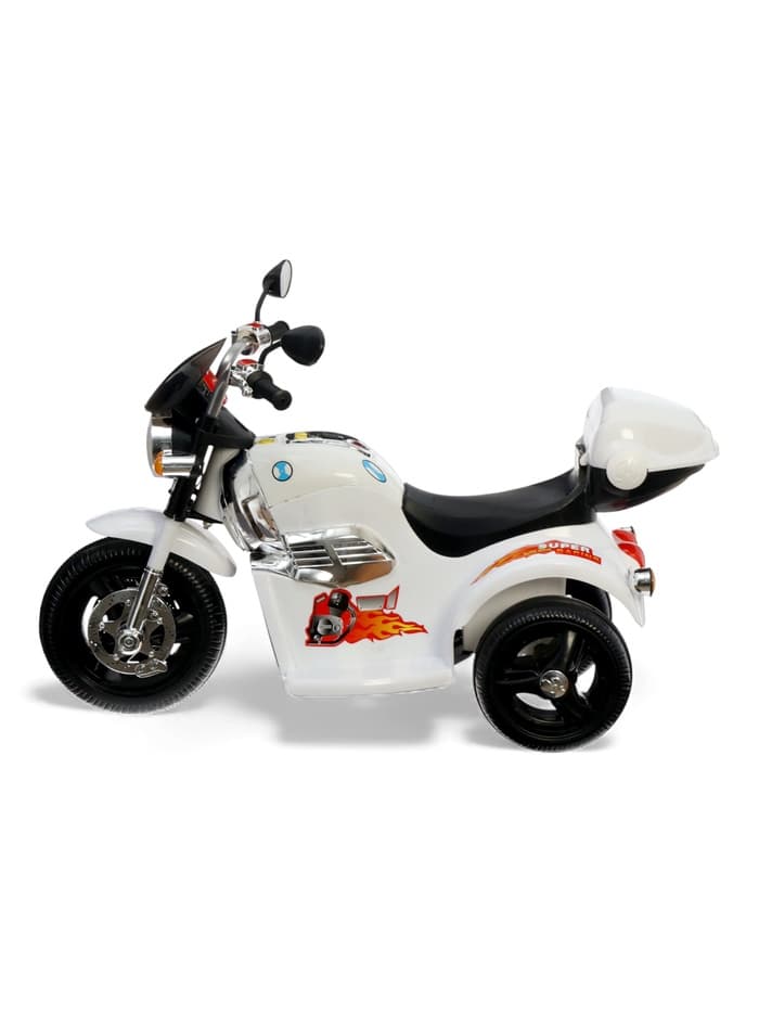 Электромобиль «Чоппер», с аккумулятором, световые и звуковые эффекты, цвет белый
