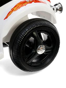 Электромобиль «Чоппер», с аккумулятором, световые и звуковые эффекты, цвет белый