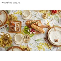 Скатерть «Этель. Солнечные цветы», 220×147 см, 100% хлопок, саржа 190 г/м²