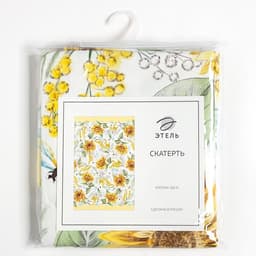 Скатерть «Этель. Солнечные цветы», 220×147 см, 100% хлопок, саржа 190 г/м²