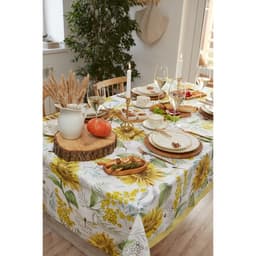 Скатерть «Этель. Солнечные цветы», 220×147 см, 100% хлопок, саржа 190 г/м²