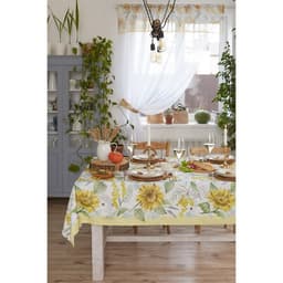 Скатерть «Этель. Солнечные цветы», 180×147 см, 100% хлопок, саржа 190 г/м²