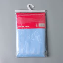 Штора для ванны Доляна «Полоска», 180×180 см, полиэстер, голубая