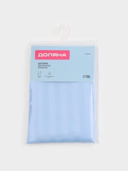 Штора для ванны Доляна «Полоска», 180×180 см, полиэстер, голубая