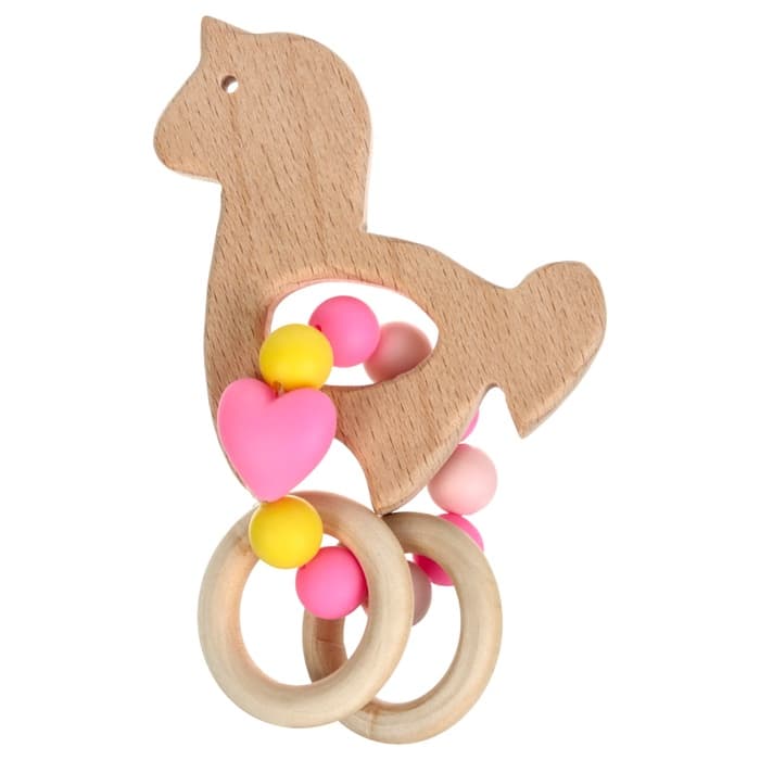 Подарочный набор M&B «Принцесса» держатель для соски-пустышки, прорезыватель