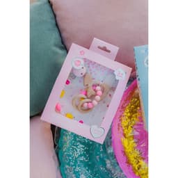 Подарочный набор M&B «Принцесса» держатель для соски-пустышки, прорезыватель