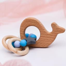 Подарочный набор M&B «Малыш» держатель для соски-пустышки, грызунок-прорезыватель