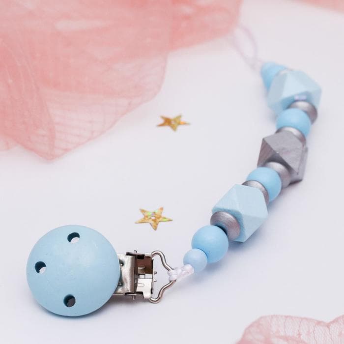 Подарочный набор M&B «Малыш» держатель для соски-пустышки, грызунок-прорезыватель