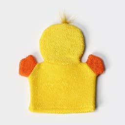 Мочалка варежка детская Доляна «Уточка», для купания, 21 см