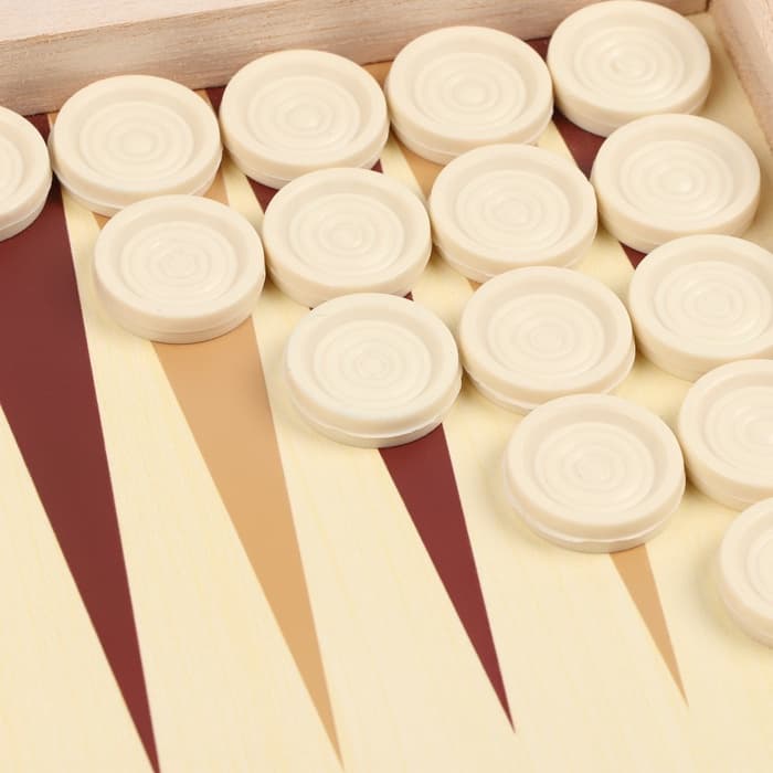 Нарды «Лабарт», деревянная доска 29×29 см, с полем для шашек