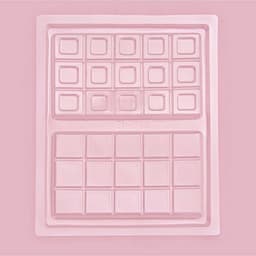 Форма для шоколада «Дольки», пластик, 26.5×21×1 см, 2 ячейки 17.5×10.5, прозрачная