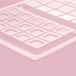 Форма для шоколада «Дольки», пластик, 26.5×21×1 см, 2 ячейки 17.5×10.5, прозрачная