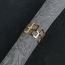 Кольцо для салфетки «Гео», 4.5×3 см, золотистое