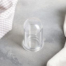 Подставка под зубочистки Доляна, d=5 см, круглая, пластик, прозрачная