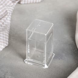 Подставка под зубочистки Доляна, 5×5×7.5 см, прямоугольная, прозрачная