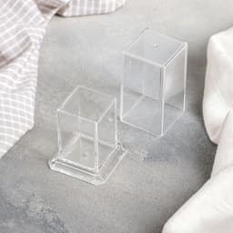 Подставка под зубочистки Доляна, 5×5×7.5 см, прямоугольная, прозрачная