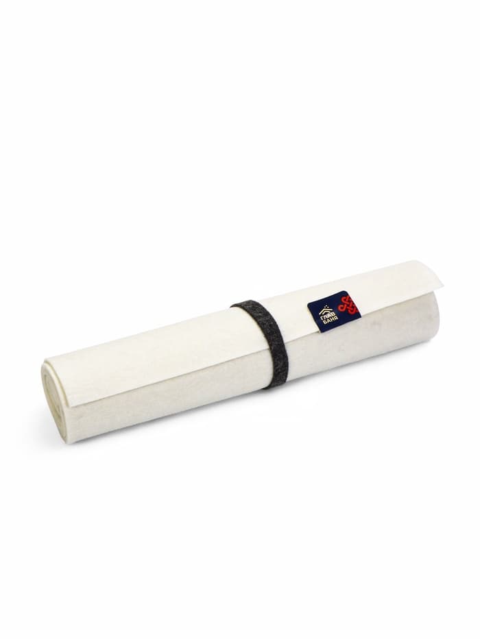 Коврик - лежак для бани и сауны, 160×50 см, войлок, светлый