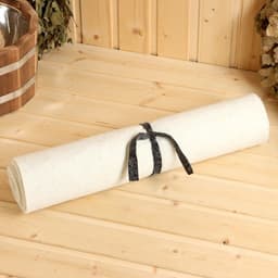 Коврик - лежак для бани и сауны, 160×50 см, войлок, светлый