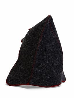 Шапка для бани и сауны «Будёновка», полиэфир, шерсть, серая