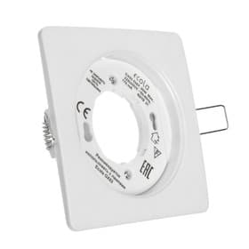 Светильник встраиваемый Ecola 5357, GX53, IP20, 220 В, квадратный, 25×107 мм, белый