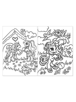 Раскраска для девочек «Мир единорогов», А4