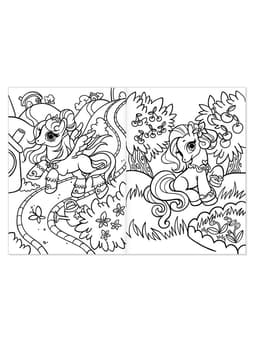 Раскраска для девочек «Мир единорогов», А4