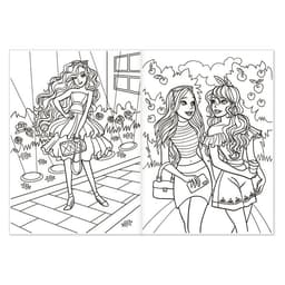 Раскраска для девочек «Стильные девчонки», 16 стр., формат А4