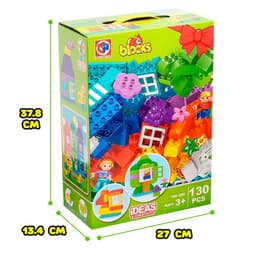 Конструктор KIDS HOME TOYS «Классический набор», 130 деталей+ пластина основание