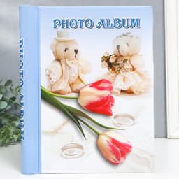 Фотоальбом магнитный на 20 листов «Цветы», МИКС