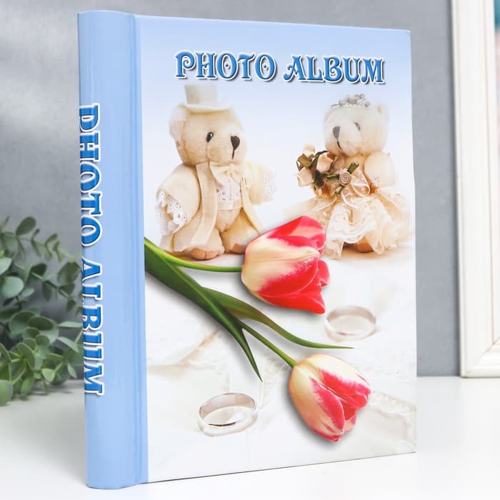 Фотоальбом магнитный на 20 листов «Цветы», МИКС