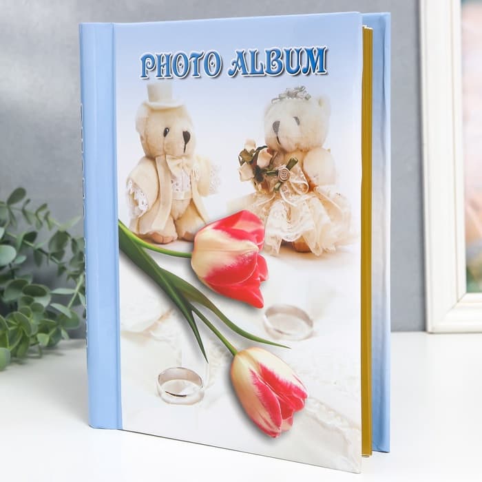 Фотоальбом магнитный на 20 листов «Цветы», МИКС