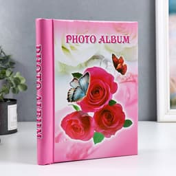 Фотоальбом магнитный на 20 листов «Цветы», МИКС