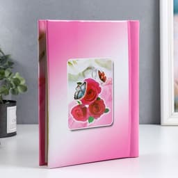 Фотоальбом магнитный на 20 листов «Цветы», МИКС