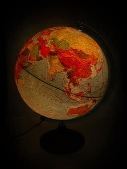 Глобус физико-политический «Глобен», интерактивный, диаметр 320 мм, рельефный, с подсветкой