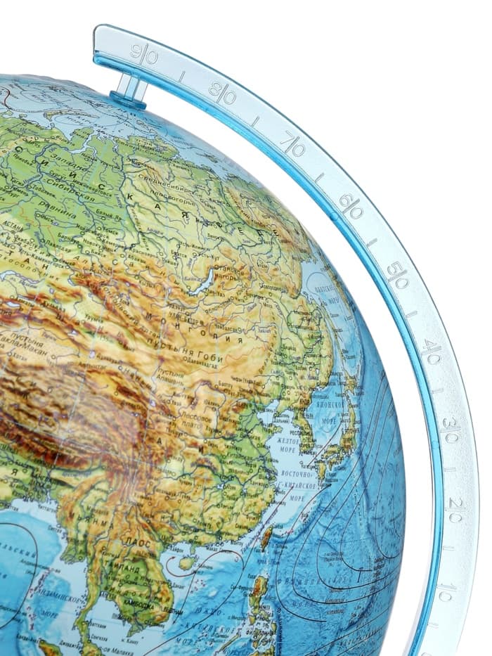 Глобус физико-политический «Глобен», интерактивный, диаметр 320 мм, рельефный, с подсветкой