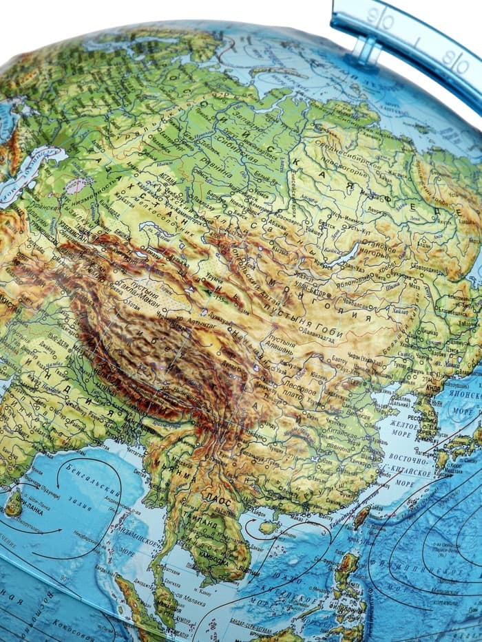 Глобус физико-политический «Глобен», интерактивный, диаметр 320 мм, рельефный, с подсветкой