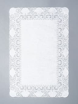 Салфетка для торта, прямоугольная, ажурная, 20×30 см