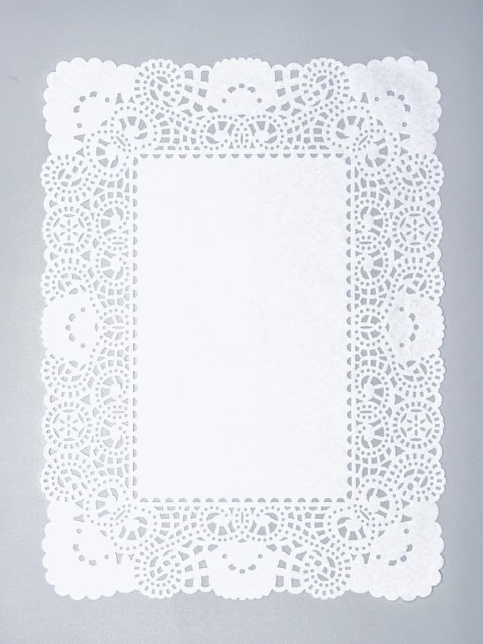 Салфетка для торта, прямоугольная, ажурная, 30×40 см