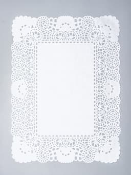 Салфетка для торта, прямоугольная, ажурная, 30×40 см