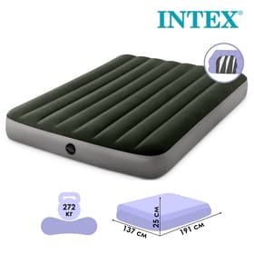 Матрас надувной DURA-BEAM FULL, 191×137×25 см, двуспальный, 64108 INTEX